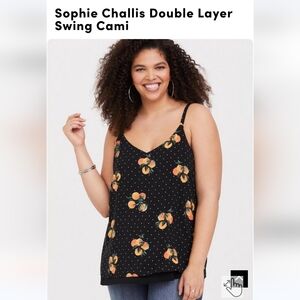 Torrid Sophie cami with oranges 🍊